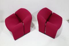 Pierre Paulin Pierre Paulin Groovy Chairs Model F580 in a Kvardat Wool Weave By Artifort - 4613371