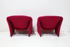 Pierre Paulin Pierre Paulin Groovy Chairs Model F580 in a Kvardat Wool Weave By Artifort - 4613377