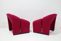 Pierre Paulin Pierre Paulin Groovy Chairs Model F580 in a Kvardat Wool Weave By Artifort - 4613378