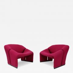 Pierre Paulin Pierre Paulin Groovy Chairs Model F580 in a Kvardat Wool Weave By Artifort - 4613848