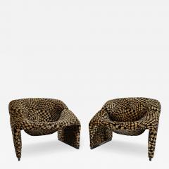 Pierre Paulin Pierre Paulin Groovy Chairs in Jack Lenor Larsen Velvet - 4368929