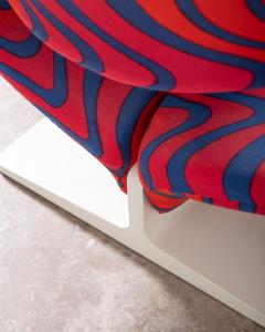 Pierre Paulin Pierre Paulin Rare and Early Ribbon Chairs with Original Fabric 1967 Signed  - 4289804