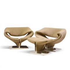 Pierre Paulin Pierre Paulin for Artifort Mid Century Ribbon Chairs with Ottoman - 4660180