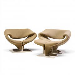 Pierre Paulin Pierre Paulin for Artifort Mid Century Ribbon Chairs with Ottoman - 4660181