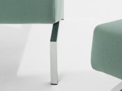 Pierre Paulin Pierre Paulin pair of CM236 armchairs chrome satin wool velvet 1960 - 4447004