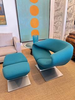 Pierre Paulin Ribbon Chair Ottoman by Pierre Paulin - 4535477