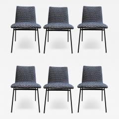 Pierre Paulin Six chairs model CM145 by Pierre Paulin Ed Meubles TV France circa 1954 - 3440096