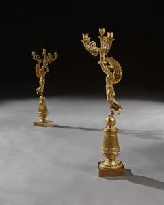 Pierre Philippe Thomire EXCEPTIONAL PAIR OF FRENCH LATE EMPIRE GILT BRONZE CANDELABRA - 1999835
