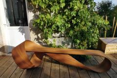 Pierre Renart M bius Bench in Teak - 2032929