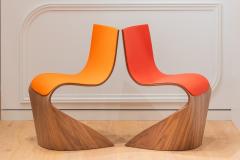 Pierre Renart Ribbon leather Chair Orange - 4121594