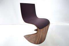 Pierre Renart Ribbon leather chair Aubergine - 4121569