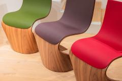Pierre Renart Ribbon leather chair Aubergine - 4121588