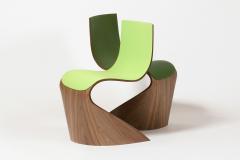 Pierre Renart Ribbon leather chair Vert heritage - 4121574
