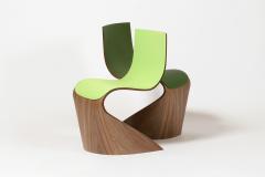 Pierre Renart Ribbon leather chair Vert lumi re - 4121575