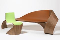 Pierre Renart Ribbon leather chair Vert lumi re - 4121577