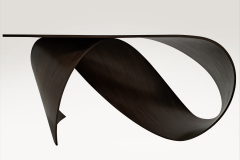 Pierre Renart Wave desk in dark wood - 3400744