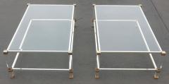 Pierre Vandel 1970 1980 Pair of Coffee Tables Lucite Pierre Vandel Paris - 2446446