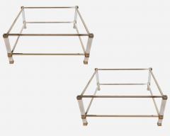 Pierre Vandel Pair of coffee tables side tables by Pierre Vandel Paris France circa 1970 - 4475856