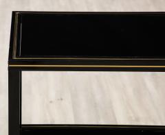 Pierre Vandel Pierre Vandel Black Glass and Brass Etag re France circa 1970 - 3365070