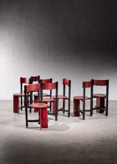 Piet Blom Set of 8 4 pairs Bastille chairs by Piet Blom Dutch - 3062024