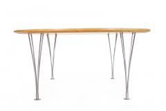 Piet Hein Bruno Mathsson Super Ellipse Coffee Table in Karelian Birch - 4819847