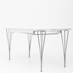 Piet hein & bruno mathsson superellipsebord white laminate Flotte stuer