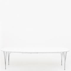 Piet hein & bruno mathsson superellipsebord white laminate Flotte stuer