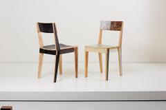 Piet Hein Eek Pair of Untreated Oak Chairs Made of Scrapwood by Piet Hein Eek - 991817