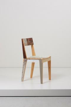 Piet Hein Eek Pair of Untreated Oak Chairs Made of Scrapwood by Piet Hein Eek - 991820