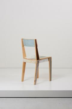 Piet Hein Eek Pair of Untreated Oak Chairs Made of Scrapwood by Piet Hein Eek - 991822