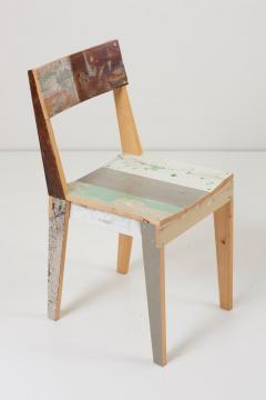 Piet Hein Eek Pair of Untreated Oak Chairs Made of Scrapwood by Piet Hein Eek - 991824