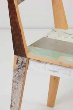 Piet Hein Eek Pair of Untreated Oak Chairs Made of Scrapwood by Piet Hein Eek - 991825