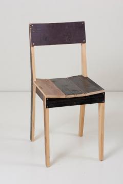 Piet Hein Eek Pair of Untreated Oak Chairs Made of Scrapwood by Piet Hein Eek - 991837