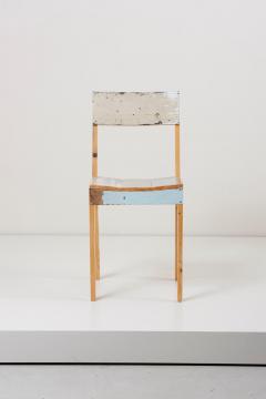 Piet Hein Eek Set of Four Lacquered Oak Chairs in Scrapwood by Piet Hein Eek - 994183