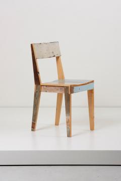 Piet Hein Eek Set of Four Lacquered Oak Chairs in Scrapwood by Piet Hein Eek - 994184