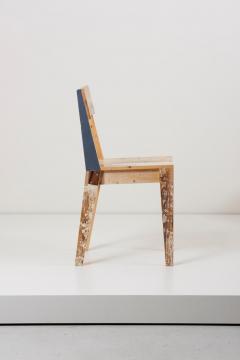 Piet Hein Eek Set of Four Lacquered Oak Chairs in Scrapwood by Piet Hein Eek - 994187