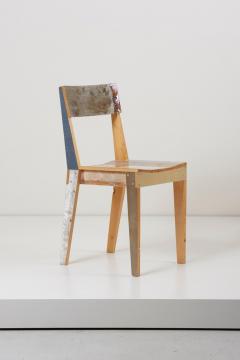 Piet Hein Eek Set of Four Lacquered Oak Chairs in Scrapwood by Piet Hein Eek - 994188