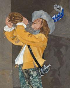 Pietra Dura Plaque of a Man Italy 19th century - 4178995