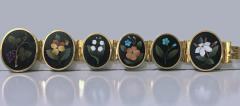 Pietra Dura Very Fine 19th Century Gold Pietra Dura Bracelet Italy C 1875 - 473806