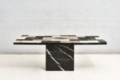 Pietre Dure Dining Table w Black Marble Base Italy 1960 - 2775757