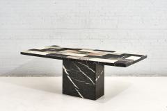 Pietre Dure Dining Table w Black Marble Base Italy 1960 - 2775758