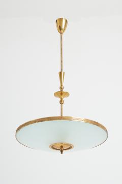 Pietro Chiesa Brass and Glass Ceiling Light by Pietro Chiesa - 3150343