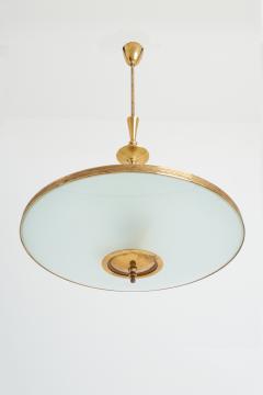 Pietro Chiesa Brass and Glass Ceiling Light by Pietro Chiesa - 3150345