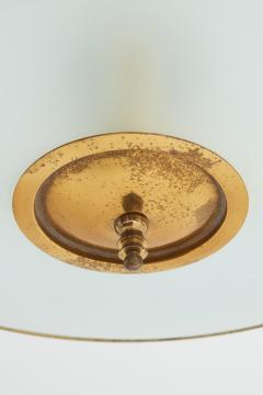 Pietro Chiesa Brass and Glass Ceiling Light by Pietro Chiesa - 3150349