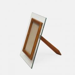 Pietro Chiesa Etched Glass and Carved Wood Picture Frame by Pietro Chiesa - 4292073