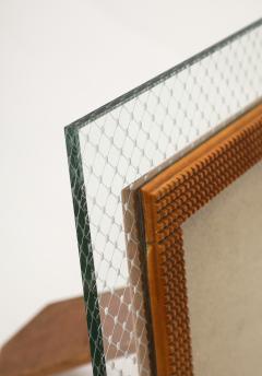 Pietro Chiesa Etched Glass and Carved Wood Picture Frame by Pietro Chiesa - 4292079