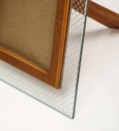 Pietro Chiesa Etched Glass and Carved Wood Picture Frame by Pietro Chiesa - 4292082