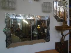 Pietro Chiesa Etched Scalloped Venetian Mirror by Pietro Chiesa - 4108251