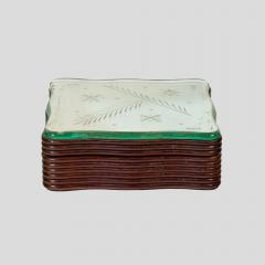 Pietro Chiesa Fontana Arte wooden box with mirror top - 4092878