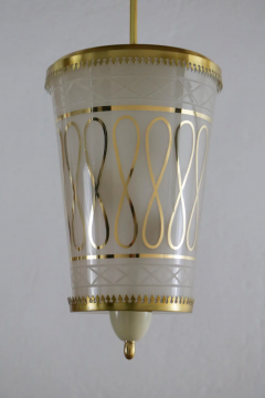 Pietro Chiesa Italian Mid Century Suspension Lamp Fontana Arte Style 1950s - 2602826